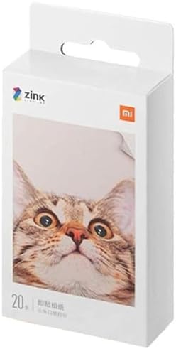 Xiaomi Photo Pocket Printier Self Adhesive Photo Paper 20 Sheets, White, Tej4019Gl