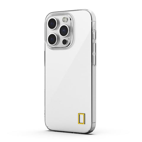 National Geographic Crystal Slim Fit Case Cover for iPhone 15 Pro Military Grade Drop Protection,Anti-yellowing Clear Case,Suitable for Any Color iPhone,Slim,Full Protection Case - Transparent