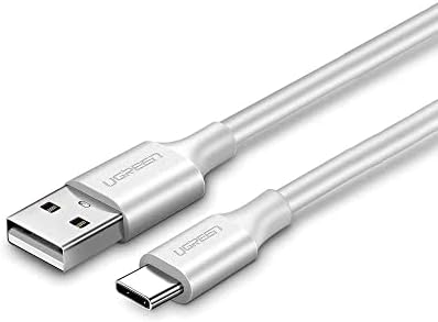 UGREEN US287-60123 USB-A 2.0 to USB-C Cable with Nickel Plating 2m - White