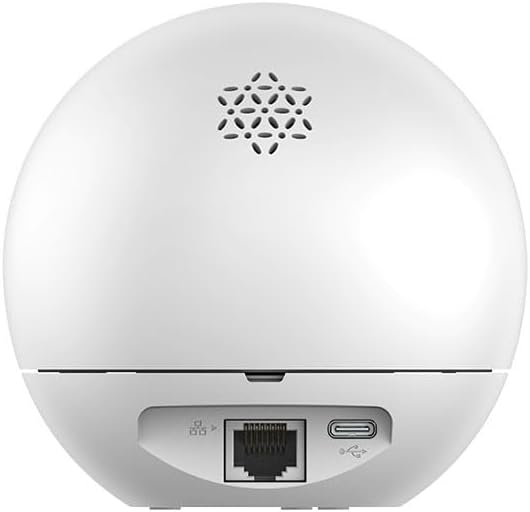 EZVIZ H6 5MP 3K Smart Home Security Wi-Fi Camera, 360掳 Pan/Tilt Indoor IP Camera, Hand Recognition & Control, Connect with Two-Way Talk, Auto-Zoom Tracking, Night Vision (10m), White