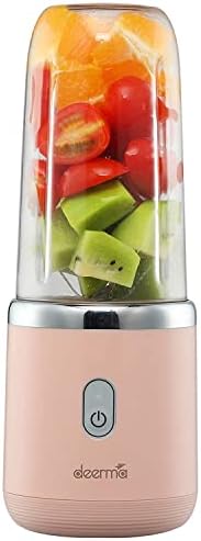 Deerma NU05 Rechargeable Personal Power Blender With 400 ml Tritan Jar, Rose Gold