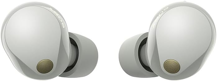 Sony WF-1000XM5 The Best Truly Wireless Bluetooth Noise Canceling Earbuds Headphones with Alexa Built in, Silver