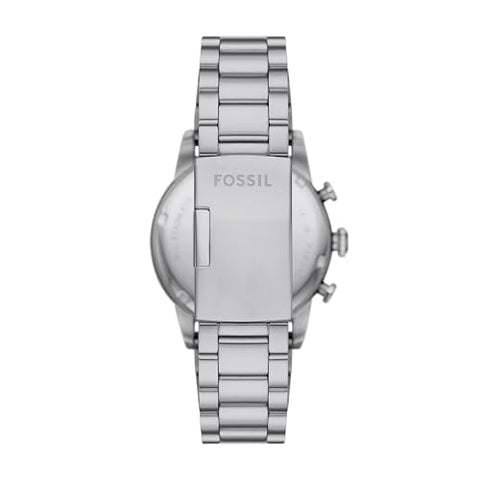 Fossil Men's Sport Tourer Quartz Stainless Steel Chronograph Watch, Color: Silver/Blue (Model: FS6047)