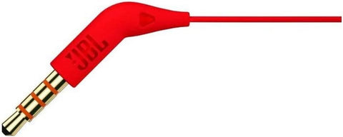 JBL Tune 110 JBLT110RED Wired In-Ear Headphones with Mic, Red