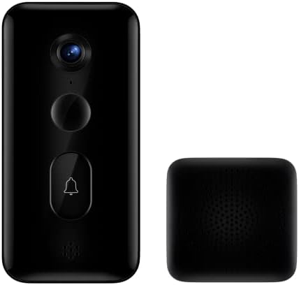 Xiaomi Smart Doorbell 3 Large field of view, 5200Mah Battery 4.8 months long battery life, 2K ultra-clear resolution