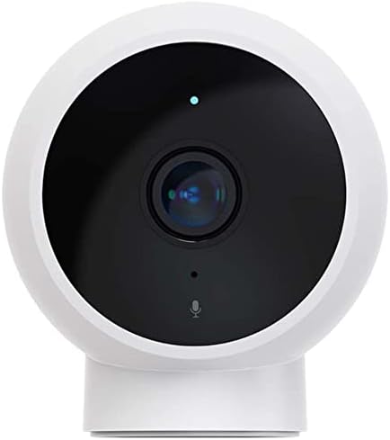 Xiaomi Mi Home Security Camera 2K - Magnetic Mount| 180° Rotating Magnetic Mount |Infrared Night Vision | Two-Way Voice Calls | Motion Detection- White, Mjsxj03Hl