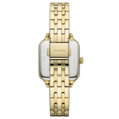 Fossil Colleen Three-Hand Stainless Steel Wrist Watch for Women, 28 mm Case Diameter, Black Mother of Pearl/Gold