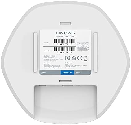 Linksys LAPAC1300C WiFi 5 MU-MIMO Cloud Managed WLAN Access Point (AC1300, Access Point für den Innenbereich, Dual-Band), Weiß