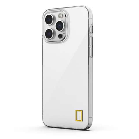 National Geographic Crystal Slim Fit Case Cover for iPhone 15 Pro Max Military Grade Drop Protection,Anti-yellowing Clear Case,Suitable for Any Color iPhone,Slim,Full Protection Case - Transparent