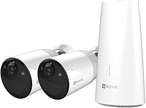 EZVIZ BC1 WiFi Outdoor Camera,1080p security camera CCTV with 365 Days Battery Life, Color Night Vision, PIR Motion, smart Human Detection, Two Way Audio, works with Alexa & Google assistant (BC1-B2)