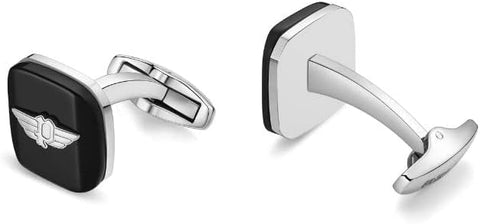 POLICE Square Cufflinks For Men Silver Color - PEAGC0000402