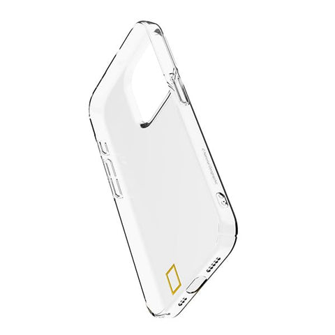 National Geographic Crystal Slim Fit Case Cover for iPhone 15 Pro Military Grade Drop Protection,Anti-yellowing Clear Case,Suitable for Any Color iPhone,Slim,Full Protection Case - Transparent