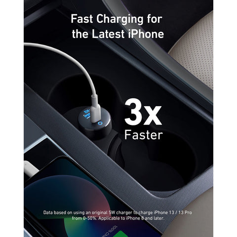 Anker USB C Car Charger, 35W 2-Port Compact, 20W Power Delivery Type C Car Charger and 15W PowerIQ 2.0, PowerDrive PD 2 Car Charger for iPhone 12/11 / X / 8, Pixel 3/2 / XL, and More