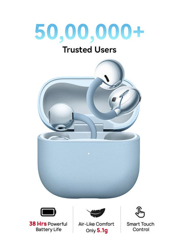 HUAWEI FreeClip 2 Wireless Earphones, Bluetooth Earbuds, Airy C-bridge Design, Adaptive Open-ear Listening, Crystal-clear Calls, 38 Hours Long Battery Life, Compatible with iOS & Android, IP57, Blue | Best Price UAE | Dubai, Abu Dhabi