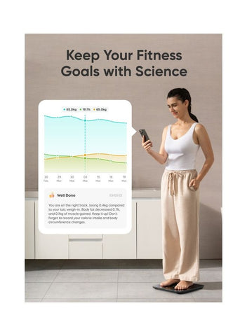eufy Wi-Fi Fitness Tracking Smart Scale P3 Intelligent Analysis 3d Virtual Body Mode Bluetooth Weight Scale And 16 Measurement Digital Scale With Heart Rate | Best Price UAE | Dubai, Abu Dhabi
