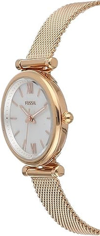 Fossil Carlie Women's Mother of Pearl Dial Stainless Steel Watch - ES4433