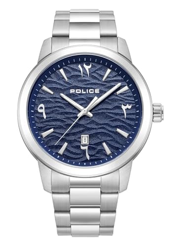 Police Raho Analog Quartz Mens Watch With Stainless Steel Bracelet - 44mm