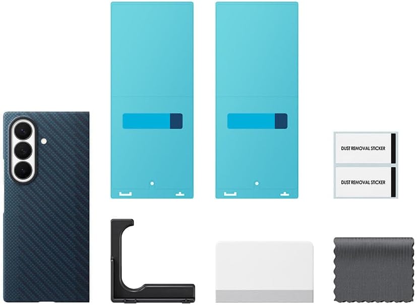 Samsung Galaxy Z Fold8 Ultra Carbon Magnet Case, Blue