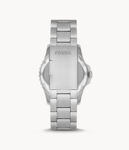 FOSSIL FOSSIL BLUE SPORTQUARTZ/3 HAND DATE STAINLESS STEEL SILVER CASE STAINLESS STEEL BAND MENS WATCH - FS5949