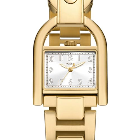 Fossil Women's Harwell Quartz Stainless Steel Three-Hand Watch, Color: Gold (Model: ES5327)