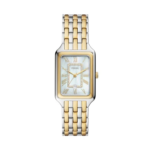 Fossil Raquel Three-Hand Date Two-Tone Stainless Steel Watch - ES5305