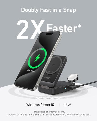 Anker MagGo 3-in-1 Wireless Charging Station