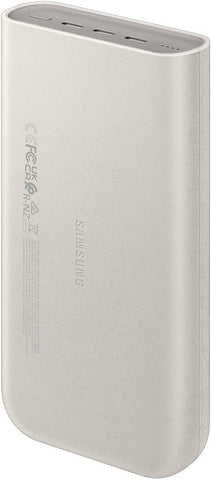 Samsung 20000mAh 45W Battery Pack with Three Type C Ports, Beige