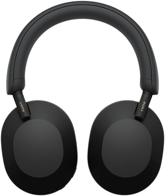 Sony WH 1000XM5 Noise Cancelling Wireless Headphones 30 hours battery life Over ear style Optimised for Alexa and the Google Assistant with built in mic for phone calls Black, One Size