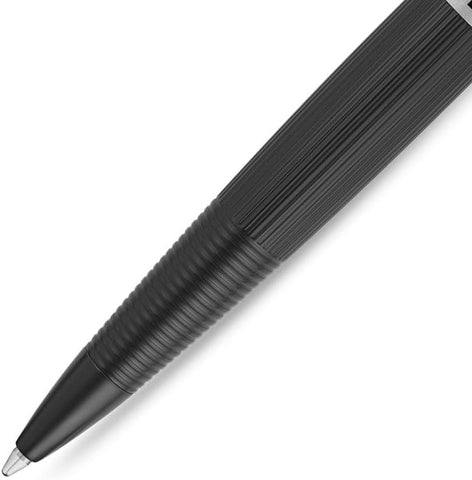 Police Candara Black With Stainless Steel Trims Medium Drill Point Gents Pen 140mm - PERGR0001501