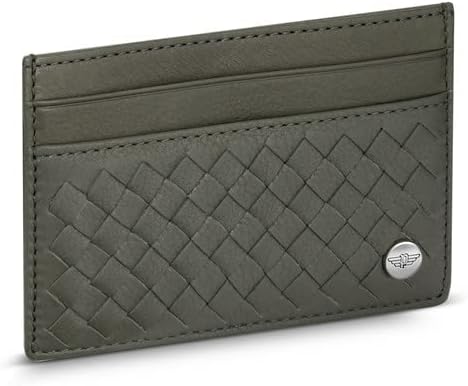 Police Leather PA40113WLBK Weaved Card Case (Black)