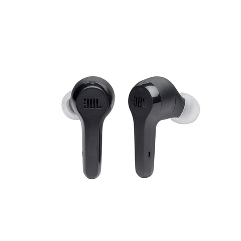 JBL Tune 215TWS True Wireless In-Ear Headphones, Pure Bass Sound, Built-In Mic, 25 Hours of Battery, Ultra-Comfortable Fit, Dual Connect, Voice Assistant, Fast USB Type-C - White, JBLT215TWSWHT