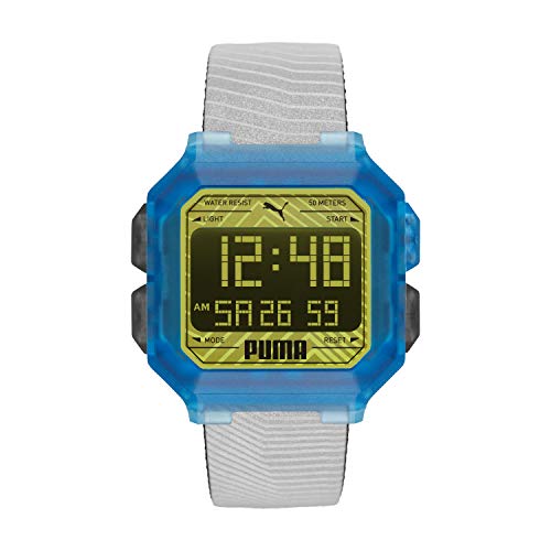 PUMA Digital Mechanical Men's Watch, Blue Silicone Band, 5 ATM - PU P5038