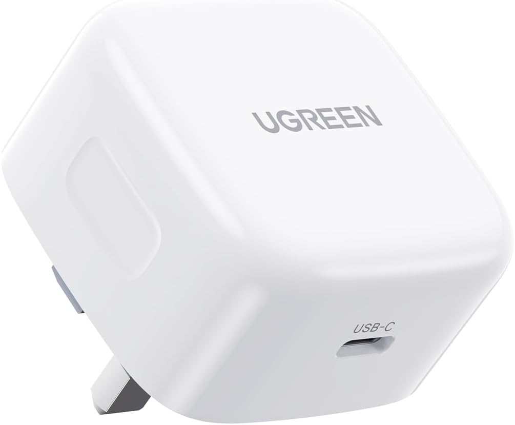 UGREEN PD 30W iPhone 16 Pro Charger USB-C Power Adapter Fast Charging Type C Wall Plug Charger Compatible for iPhone 16 Pro Max/15, iPad, Samsung S25U/S24U, Xiaomi Redmi Note 14/13/12, POCO X7 etc