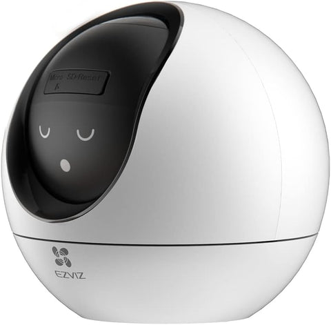 EZVIZ C6 Security WiFi Camera, 2K+ Indoor Home camera with AI Powered Human & Pet & Sound Detection, Night Vision, Auto-Zoom Tracking, Two Way Audio & Calling, 2.4G/5G WiFi, SD Card/Cloud Storage