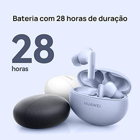 HUAWEI FreeBuds 5i Wireless Earphone, TWS Bluetooth Earbuds, Hi-Res sound, multi-mode noise cancellation, 28 hr battery life, Dual device connection, Water resistance, Comfort wear, Ceramic White