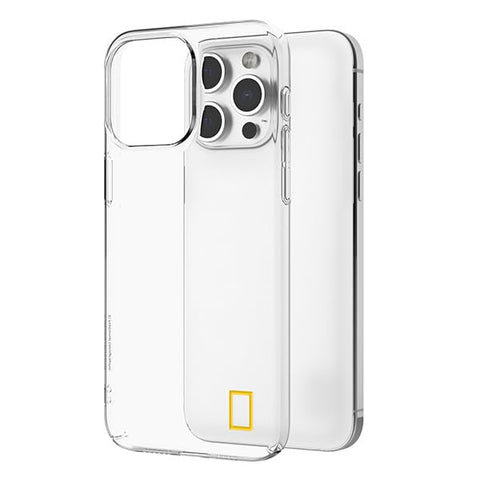 National Geographic Crystal Slim Fit Case Cover for iPhone 15 Pro Max Military Grade Drop Protection,Anti-yellowing Clear Case,Suitable for Any Color iPhone,Slim,Full Protection Case - Transparent