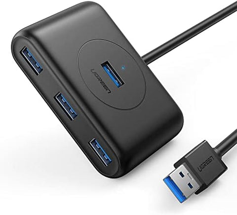 UGREEN USB 3.0 HUB Super Speed External 4 Port Splitter with Micro Interface Black, 20290