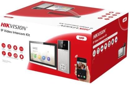 Hikvision DS-KIS611-S IP Video Intercom Kit, PoE, Wi-Fi 6, 4MP, 150° Viewing Angle, Surface Mounting, Sound Classification Detection