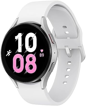 Samsung Galaxy Watch5 Smart Watch, Health Monitoring, Fitness Tracker, Long Lasting Battery, Bluetooth, 44mm, Silver (UAE Version)