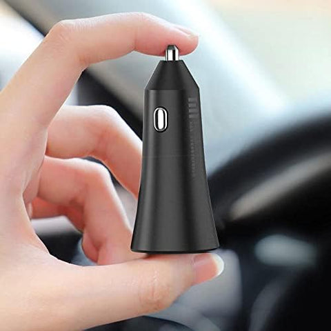 Xiaomi Mi 37W Dual Port USB Fast Car Charger Single Port With Flash Fast Charge 27W Minimum - Black