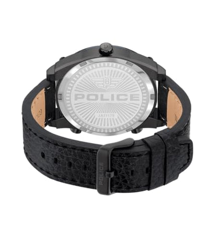 POLICE Wing Hybrid Quartz Automatic Watch For Men With Leather Strap