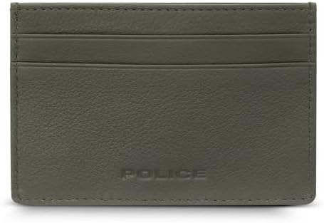 Police Leather PA40113WLBK Weaved Card Case (Black)