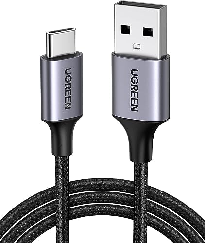 UGREEN US288-60128B USB-A to C Cable Alu Case with Nylon Braided 3A Fast Charging 2m - Black