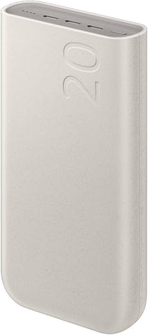 Samsung 20000mAh 45W Battery Pack with Three Type C Ports, Beige