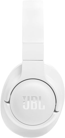 JBL Tune 720BT Wireless Over-Ear Headphones, Pure Bass Sound, Bluetooth 5.3, 76H Battery, Hands-Free Call, Multi-Point Connection, Foldable, Detachable Audio Cable - White, JBLT720BTWHT