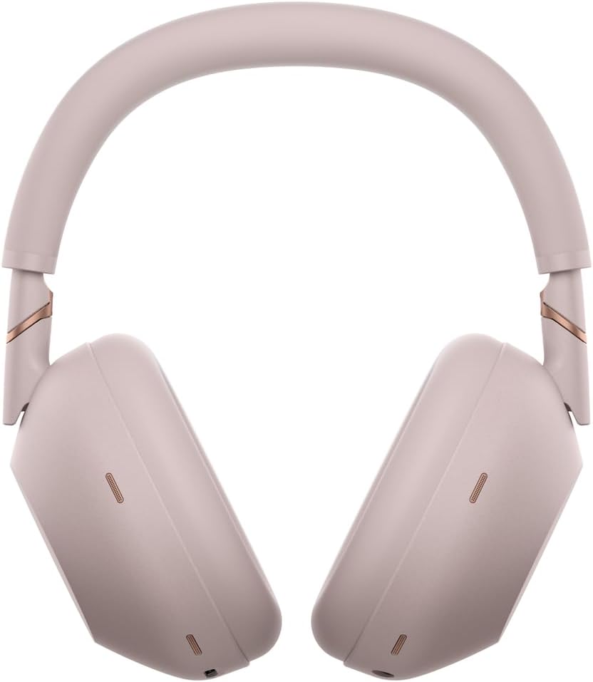 Sony WH-1000XM6 The Best Noise Canceling Wireless Headphones, HD NC Processor QN3, 12 Microphones, Adaptive NC Optimizer, Mastered by Engineers, Studio-Quality, 30-Hour Battery, Sand Pink (2026 Color)