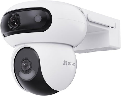 EZVIZ H90 Dual Lens Outdoor Wi-Fi IP Security Camera, 2K+ Resolution, Plastic Body, Color Night Vision, Two-Way Audio