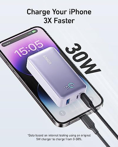 Anker 30W PD 10000mAh Power Bank with Built-in Cable