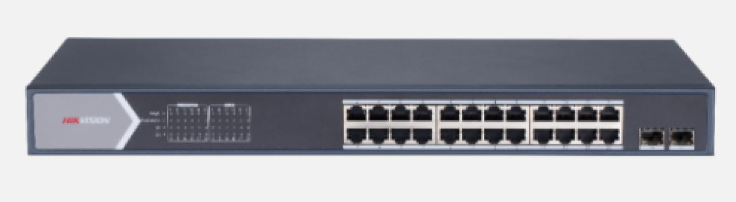 Hikvision 24 Port Gigabit Unmanaged POE Switch DS-3E1526P-SI