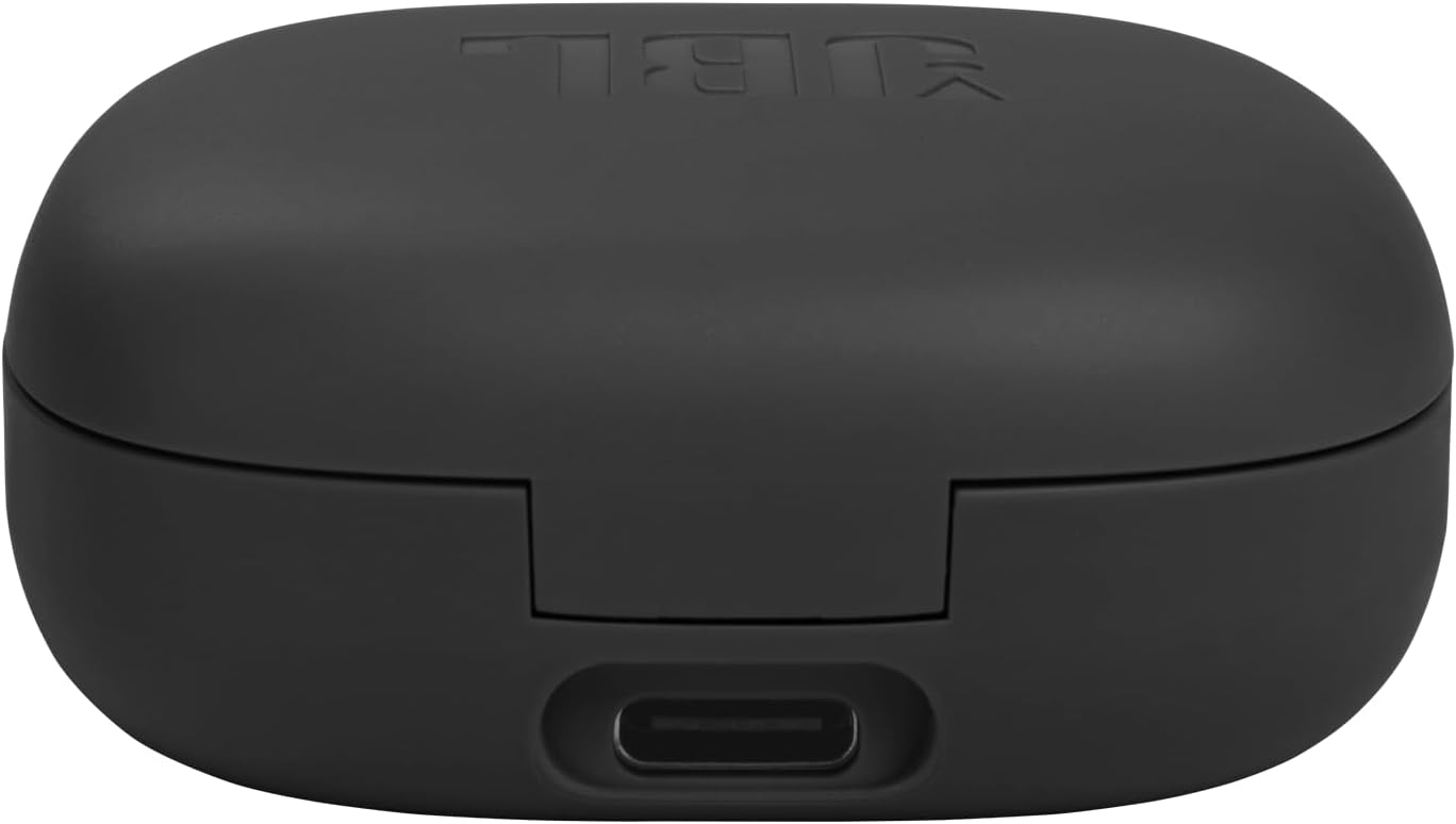 JBL Wave Flex True Wireless Earbuds, Deep Base Sound, Comfortable Fit, 32H Battery, Smart Ambient + Talkthru, Hands-Free Call, VoiceAware, Water and Dust Resistant - Black, JBLWFLEXBLK, Standard